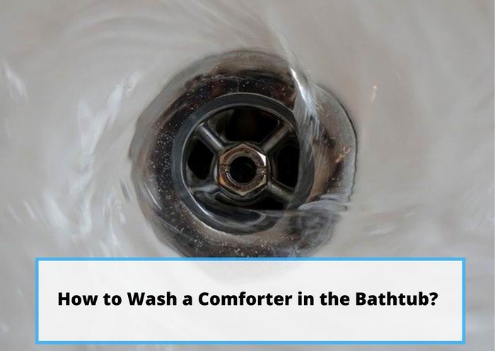 how to wash a comforter in the bathtub 